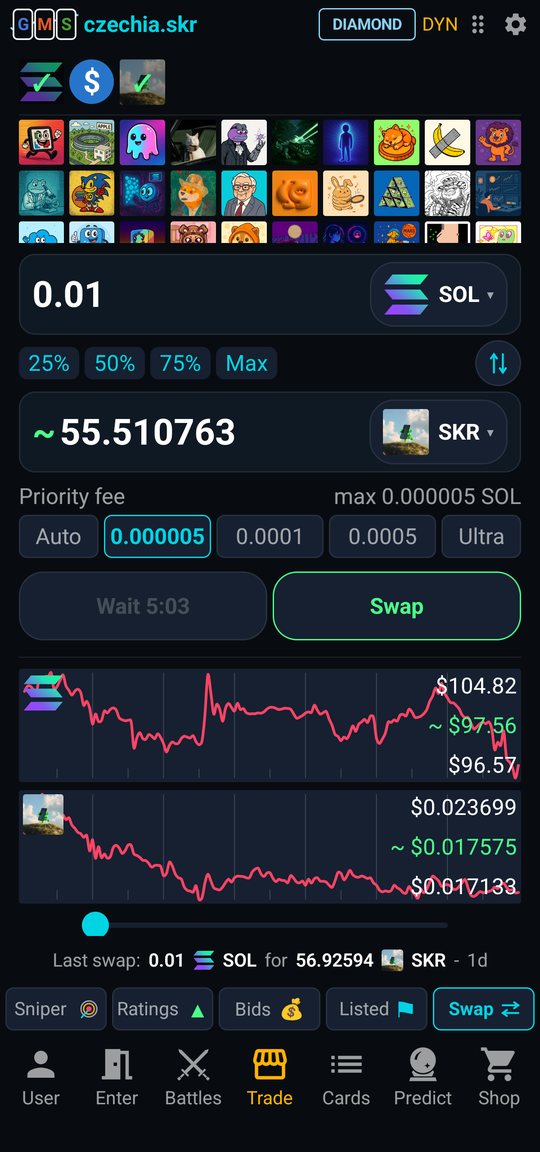 Trade › Swap — SOL to SKR